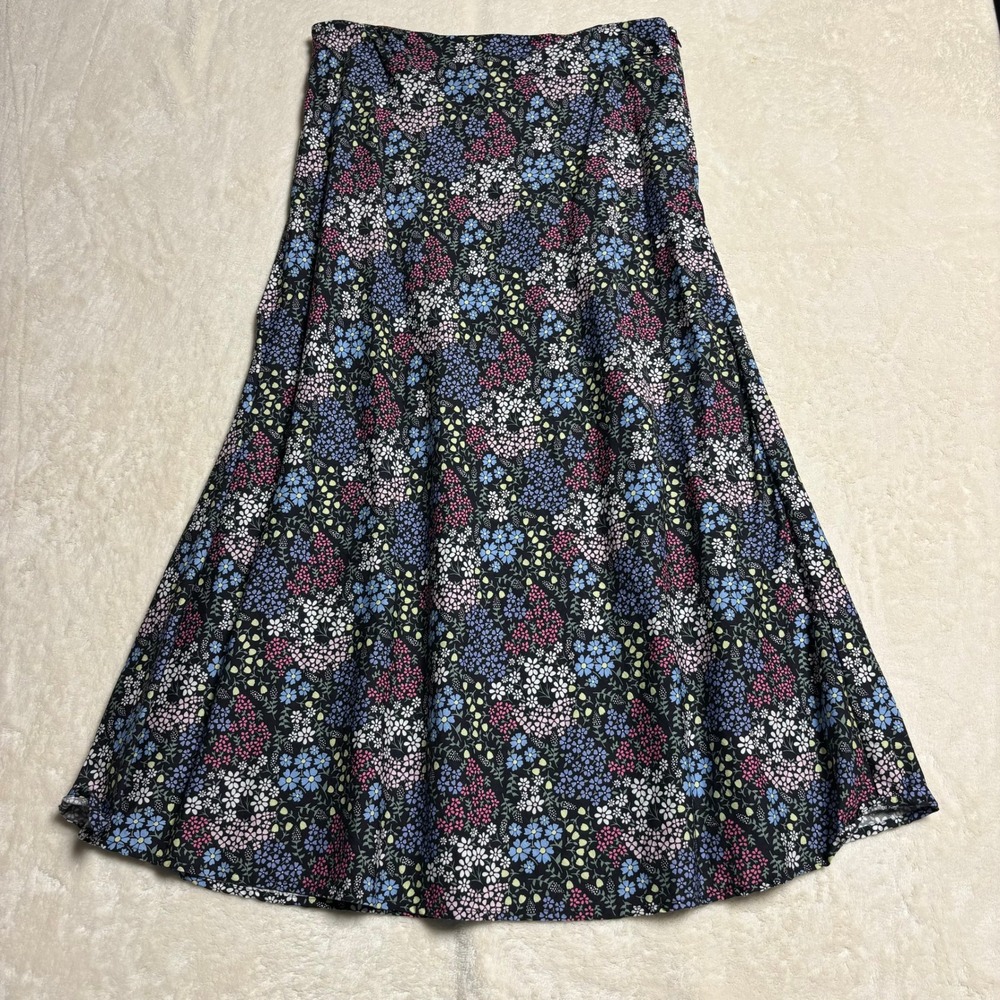 Barbour Willowherb Skirt‎ Womens Size 8 Midi Lyocell Dainty Floral Multicolor